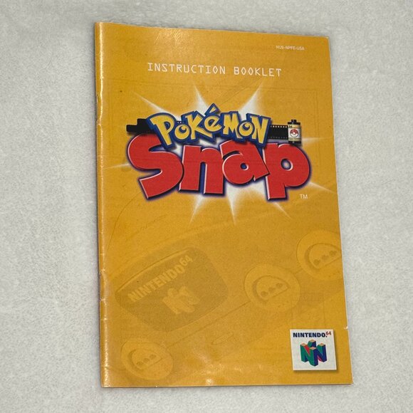Pokemon Snap Manual - N64 AUTHENTIC Nintendo 64 - Manual Booklet Only - Picture 1 of 1